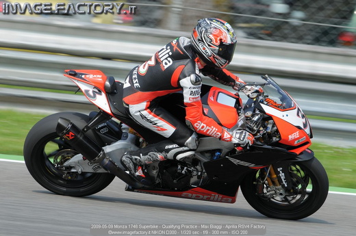 2009-05-09 Monza 1746 Superbike - Qualifyng Practice - Max Biaggi - Aprilia RSV4 Factory